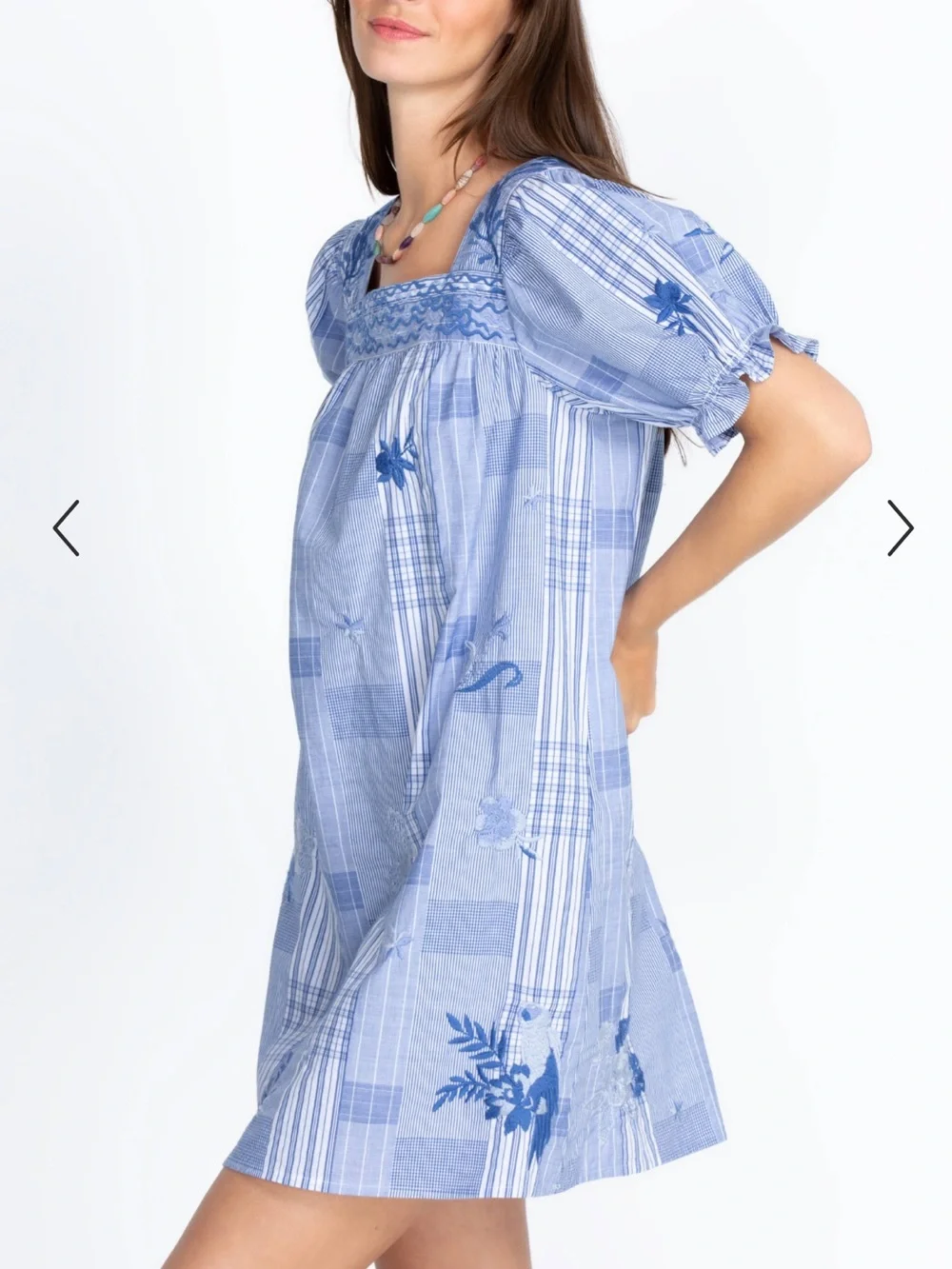 Johnny Was Marbella Square Neck Dress XS - Picture 3 of 13